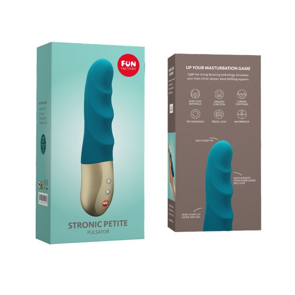 Мініпульсатор Fun Factory STRONIC PETITE deep sea 8 режимів, підходить для початківців