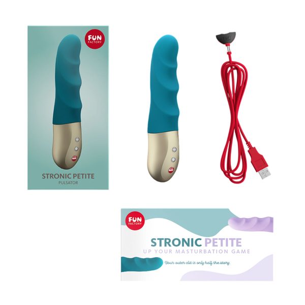 Мініпульсатор Fun Factory STRONIC PETITE deep sea 8 режимів, підходить для початківців