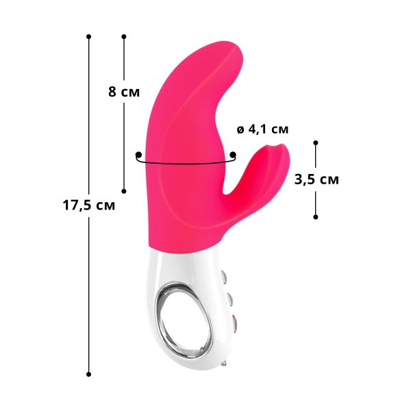 Вібратор-кролик Fun Factory MISS BI 2 незалежні мотори, діаметр 4,2 см