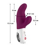 Вібратор-кролик Fun Factory MISS BI grape/ 2 незалежні мотори, діаметр 4,2 см