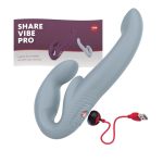 Безремневой страпон с вибрацией Fun Factory SHARE VIBE PRO cool регулируемый