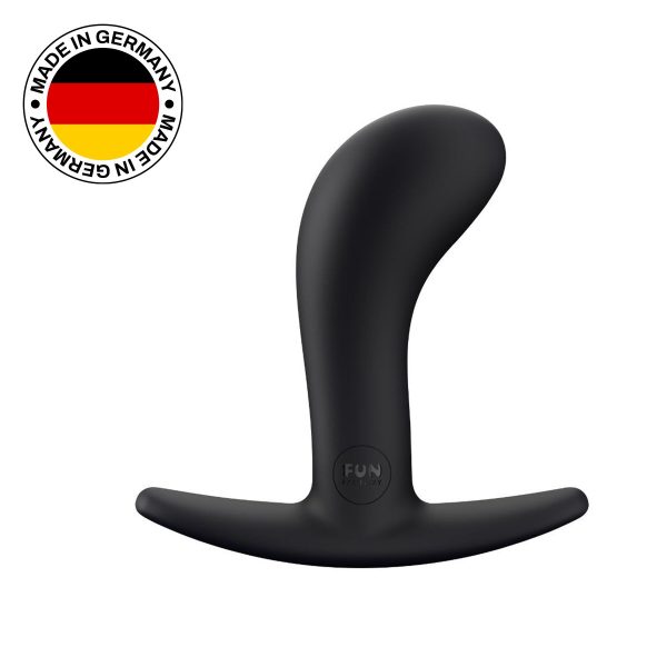 Анальная пробка Fun Factory BOOTIE черная, диаметр 2,8 см, тонкий ограничитель