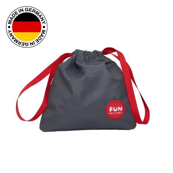 Сумка для секс-игрушек Fun Factory TOYBAG, серая, кисет, 14x14 см