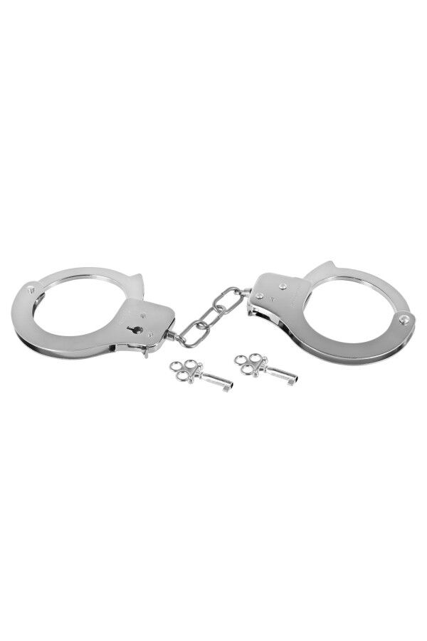 Металеві наручники Fetish Tentation Adjustable metal wrist cuffs, 2 ключі