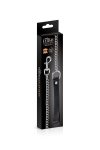 Повідець із натуральної шкіри Fetish Tentation Premium Metal leash with cowhide leather wrist 115 см