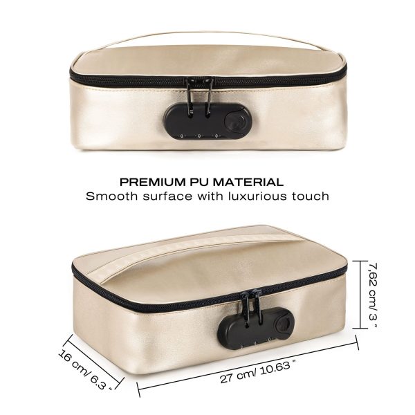 Кейс для игрушек Dorcel DISCREET BOX LUXURY кодовый замок, 27×16×7,62 см