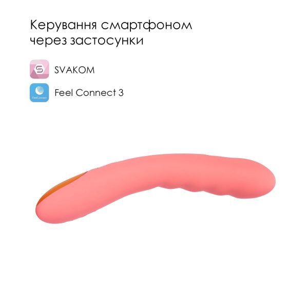 Смарт-вібратор з пульсацією Svakom Ava Neo Peach 15 режимів роботи, водонепроникний
