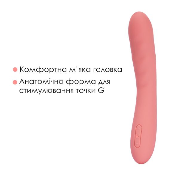 Смарт-вібратор з пульсацією Svakom Ava Neo Peach 15 режимів роботи, водонепроникний