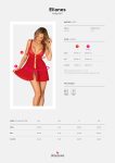 Бебі-дол Obsessive Elianes babydoll & thong, , мереживний ліф, трусики-танга в наборі