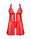 Бебі-дол Obsessive Elianes babydoll & thong, , мереживний ліф, трусики-танга в наборі