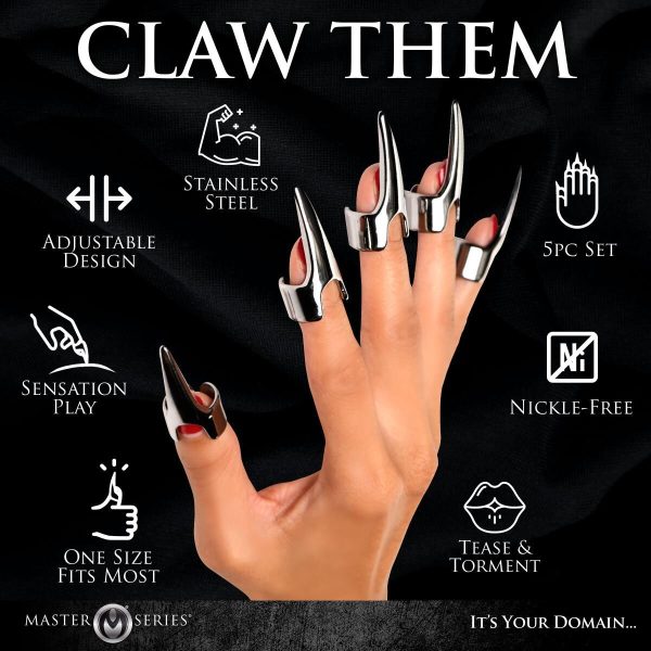 Набор колец с когтями Master Series Five-Piece Sensation Claw Rings