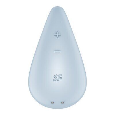 Вібратор для зовнішньої стимуляції Satisfyer Dew Drop 2 мотори, 12 режимів, м’який корпус