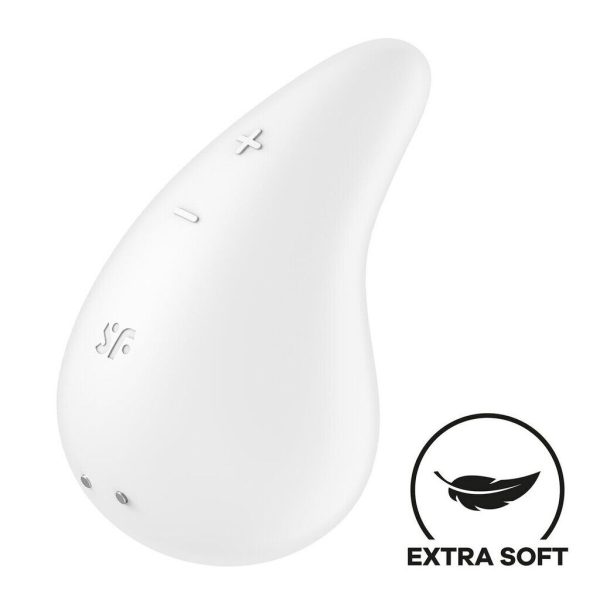 Вібратор для зовнішньої стимуляції Satisfyer Dew Drop 2 мотори, 12 режимів, м’який корпус