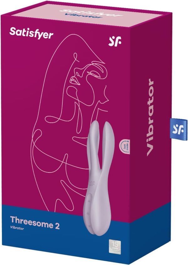 Кліторальний вібратор Satisfyer Threesome 2 3 гнучкі пальчики, 3 мотори