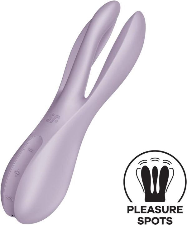 Клиторальный вибратор Satisfyer Threesome 2 3 гибких пальчика, 3 мотора