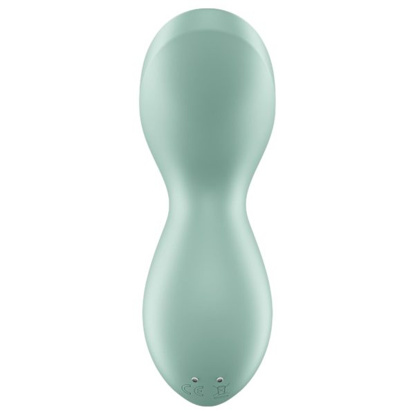 Вибратор для клитора с жемчужной стимуляцией Satisfyer Exciterrr Mint, 2 независимых мотора