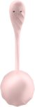 Смарт-виброяйцо Satisfyer Ribbed Petal Connect App Rose, управление со смартфона, пульт ДУ