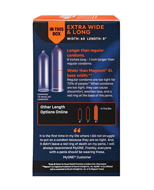 Презервативы MyONE Extra Wide & Long10 шт, картонная коробка