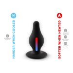 Анальная пробка SilexD Model 2, size черная, двухслойная, с эффектом памяти, диаметр 4 см