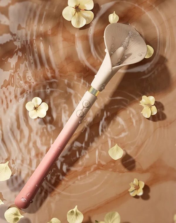 Розкішний вібромасажер Zalo – Calla Blossom двосторонній, 2 мотори
