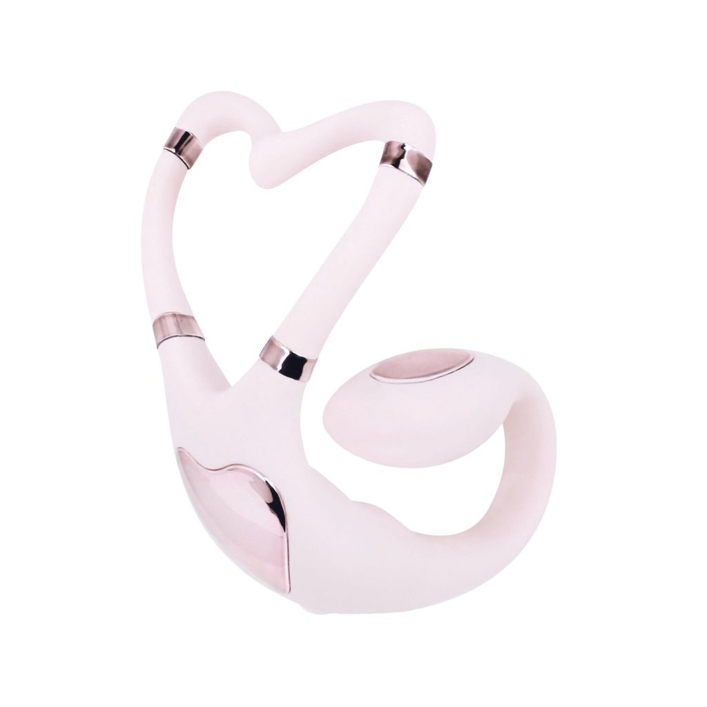 Смарт-вібратор для пар Adrien Lastic Venus + APP, подвійний, можна носити під одягом, 10 режимів