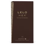 Презервативы LELO HEX Condoms Respect 12 Pack, тонкие и суперпрочные, увеличенный размер