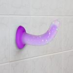Светящийся в темноте фаллоимитатор ADDICTION Rave 8″ Glow in the Dark Dildo Confetti 20,3 см