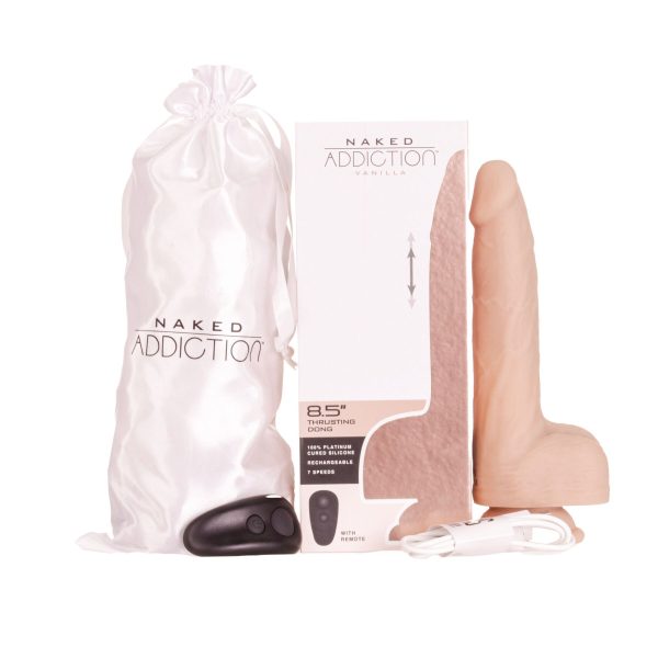 Фаллоимитатор с пульсацией Naked Addiction 8.5” Thruster - Vanilla