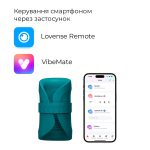 Смарт-вибромастурбатор для головки члена Lovense Gush 2, осциллирующая площадка, ремни для фиксации