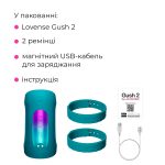 Смарт-вибромастурбатор для головки члена Lovense Gush 2, осциллирующая площадка, ремни для фиксации