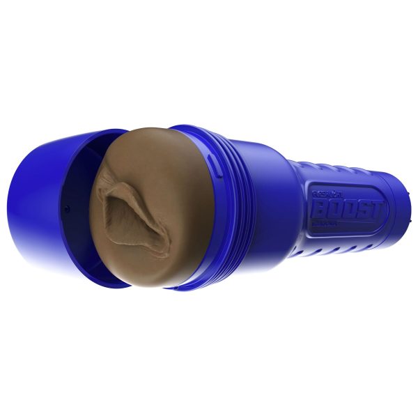 Мастурбатор-вагина Fleshlight Boost Bang Medium Dark Flesh, плавающие кольца Turbo Tech