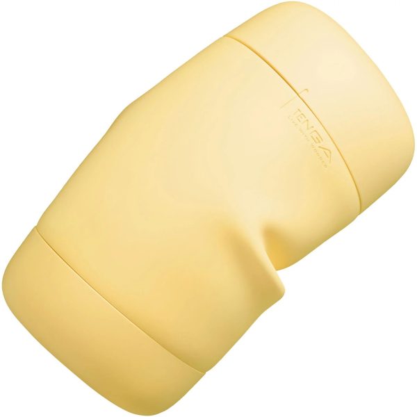 Мастурбатор TENGA PUFFY Custard ультрамягкий материал, многоразовый, сквозной