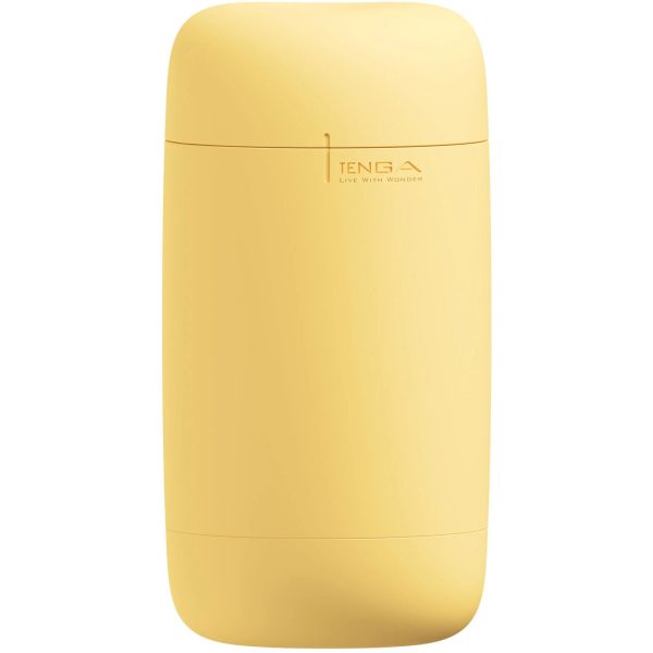 Мастурбатор TENGA PUFFY Custard ультрамягкий материал, многоразовый, сквозной