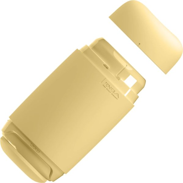 Мастурбатор TENGA PUFFY Custard ультрамягкий материал, многоразовый, сквозной