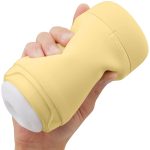 Мастурбатор TENGA PUFFY Custard ультрамягкий материал, многоразовый, сквозной
