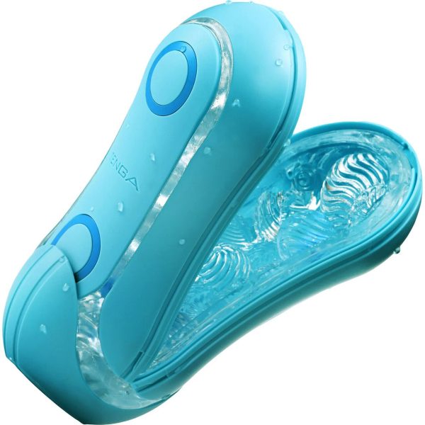 Мастурбатор Tenga Flip Orb — Ocean з можливістю зміни тиску та стимулювальними кульками всередині