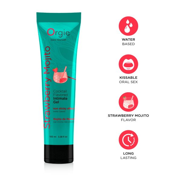 Лубрикант на водній основі Orgie Lube Tube Strawberry Mojito