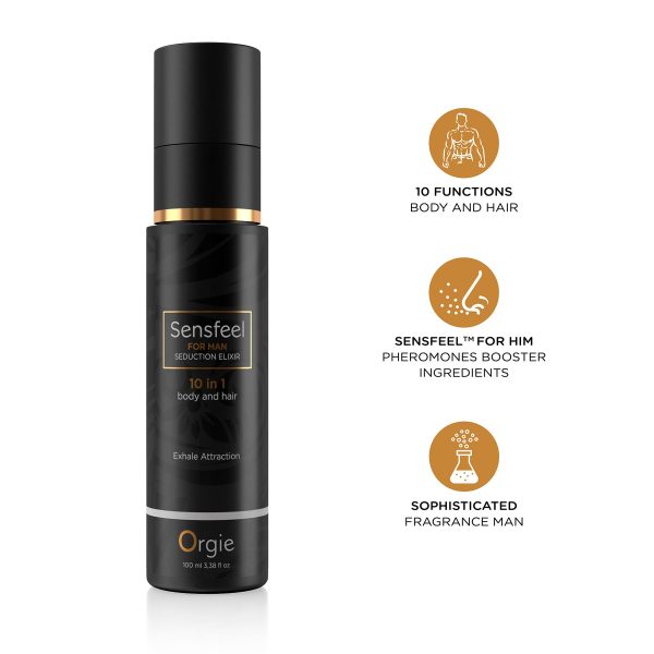 Лосьон с феромонами для тела и волос Orgie – Sensfeel Seduction Elixir 10 in 1 for Man (100 мл)