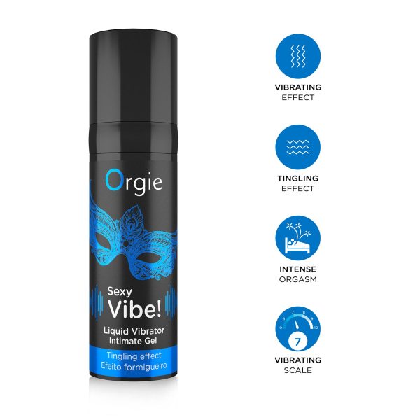 Жидкий вибратор Orgie Sexy Vibe! Liquid Vibrator, 15 мл, с эффектом мурашек
