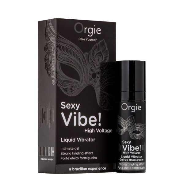 Жидкий вибратор Orgie Sexy Vibe! High Voltage, 15 мл, эффект мурашек + очень мощная вибрация