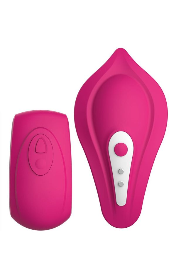 Вибратор в трусики Liebe Panty Vibe Recargable Cerise, нагрев до 39 °C, пульт, трусики S- в комплекте