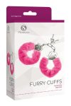 Наручники Pleasures Furry Cuffs з пухнастим оздобленням, 2 ключі в комплекті