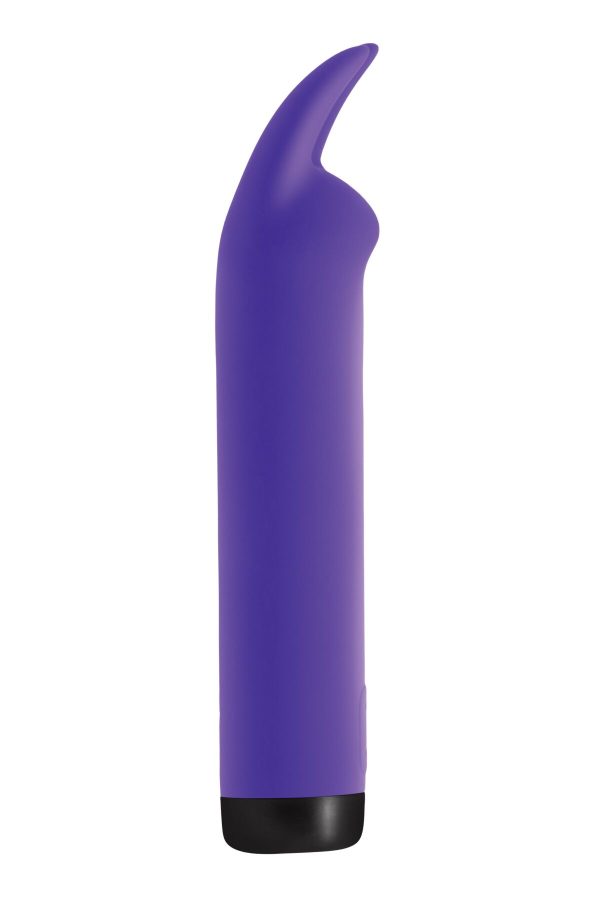 Вібратор Pleasures Bullets Amethyst, з двома відростками, 10 режимів, діаметр 2,8 см