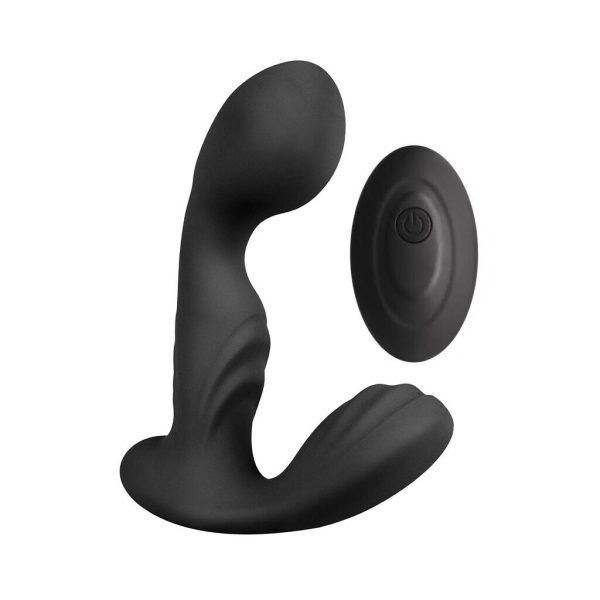 Вибромассажер простаты Pleasures Premium FUZZY, бирюзовый, с рельефом, 10 режимов вибрации
