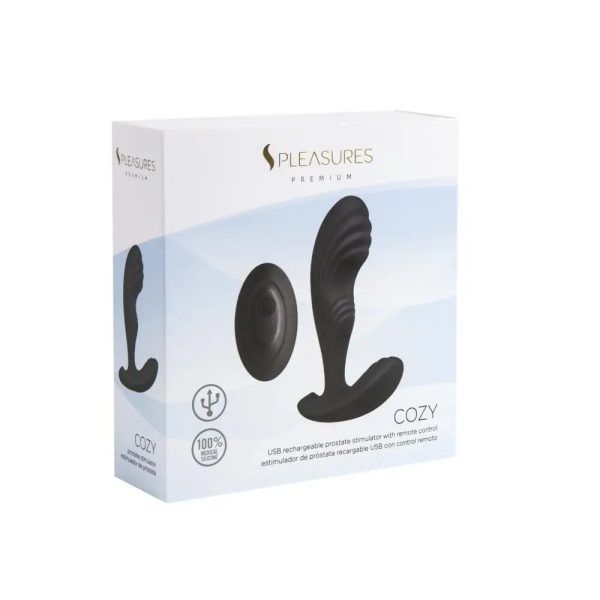Вибромассажер простаты Pleasures Premium Cozy, с рельефной головкой, 10 режимов