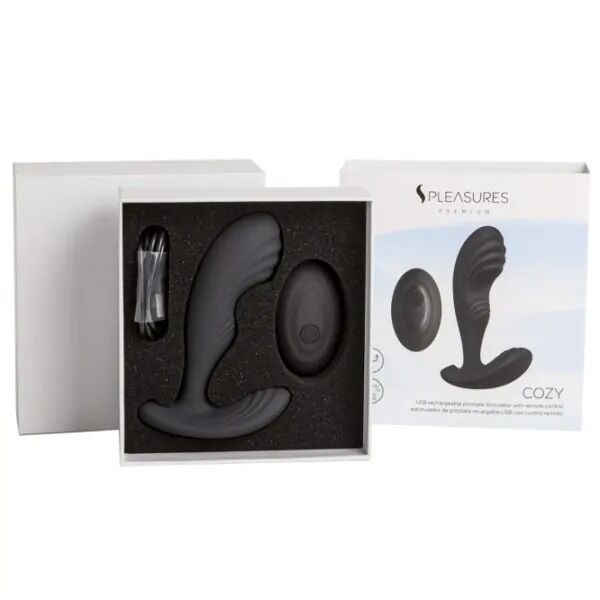 Вибромассажер простаты Pleasures Premium Cozy, с рельефной головкой, 10 режимов