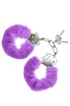 Наручники Pleasures Furry Cuffs з пухнастим оздобленням, 2 ключі в комплекті