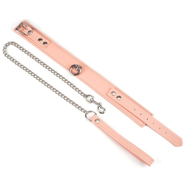 Нашийник з повідцем Liebe Seele Dark Candy Collar with Leash, повідець на карабіні