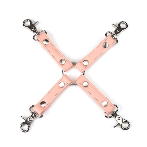 Крестовина для фиксации Liebe Seele Dark Candy Hogtie, с кольцом, 4 карабина