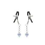 Зажимы для сосков с сердечком Liebe Seele Glow-in-dark Nipple Clamps светятся в темноте